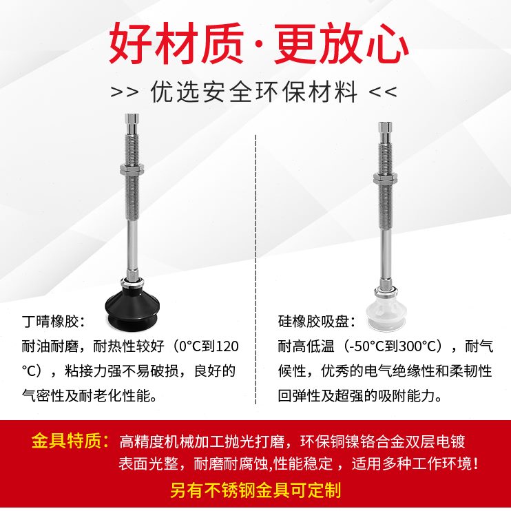 真空吸盘WEJ51-D10-WEM31/32-J/K-10-4 工业气动元件双层缓冲金具