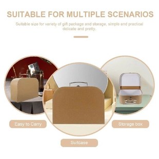 Paper Bowxes Kraft Suitcase Storage Lightweight Portable
