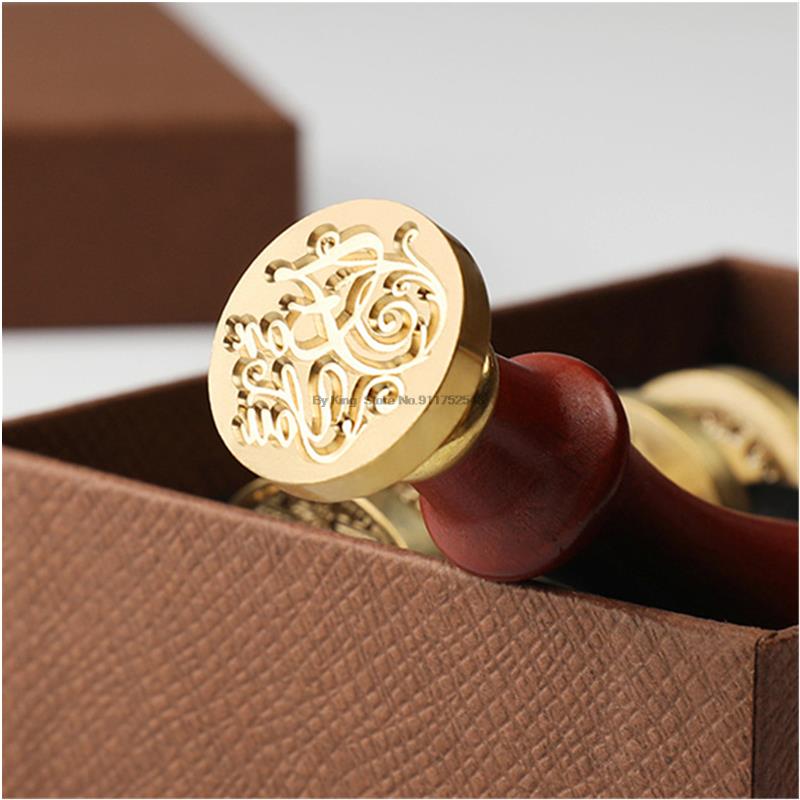Brass Wax Seal Stamp Diy Fire LCacquer Greetings Gaisy Rose