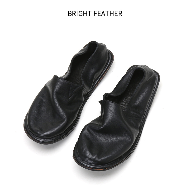 BRIGHTFEATHER赤羽马皮渔夫鞋