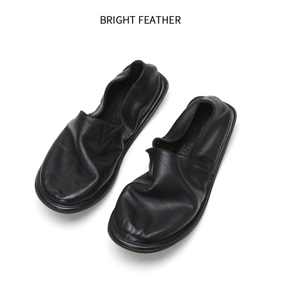 BRIGHTFEATHER赤羽马皮渔夫鞋