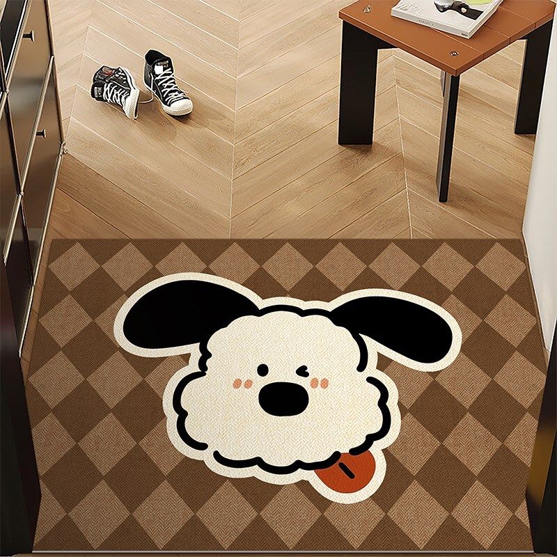 卡通进门地垫入户玄关垫可擦免洗防C滑脚垫可裁剪皮革地毯PVC垫子,居家布艺,入户地垫,淘宝优惠券,粉丝福利购,淘宝优惠卷