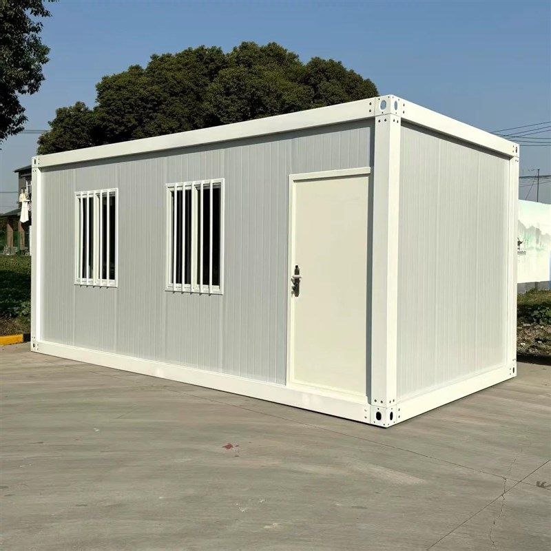 甘肃集装箱移动房住人彩钢集成房屋办公室简易组装U可拆卸活动板