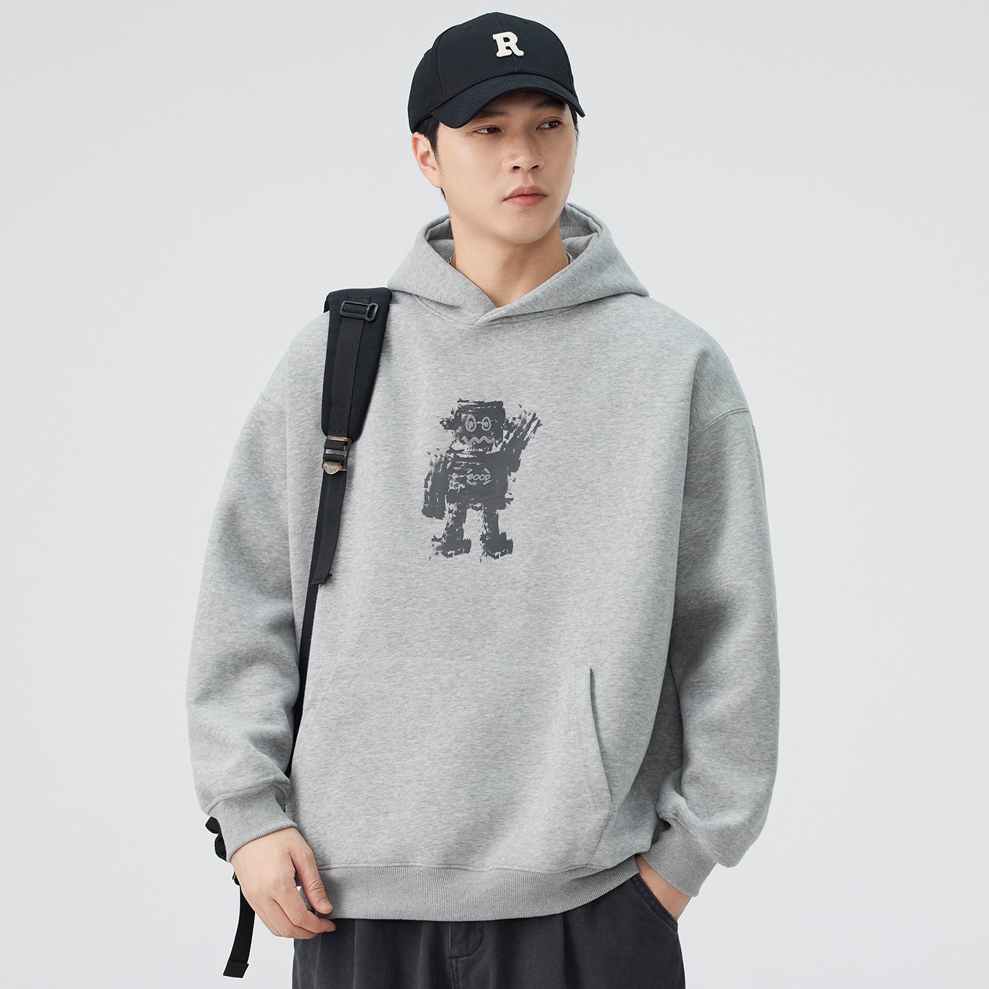 2025秋冬季美式印花卫衣园领情侣装百搭潮流卫衣 2025秋冬季美式印花卫衣园领情侣装百搭潮流卫衣