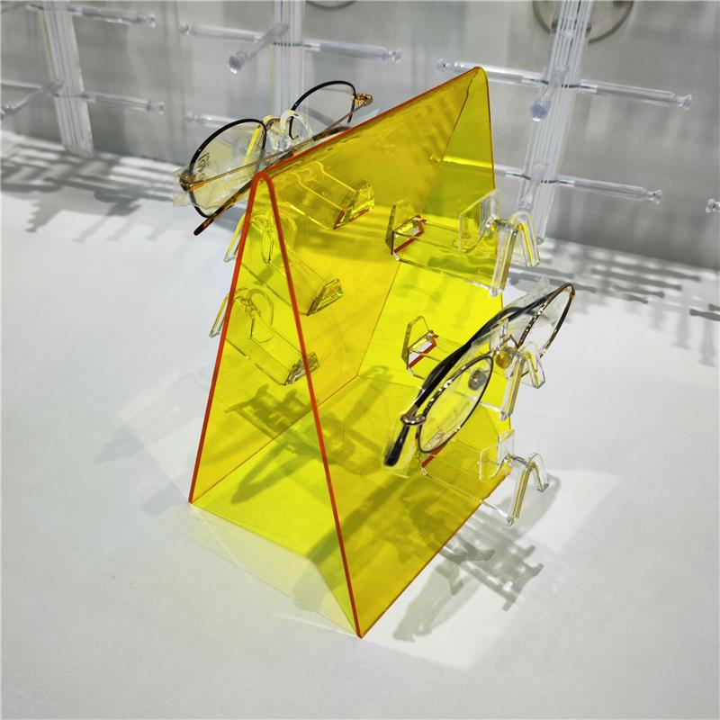 压克力新品眼镜架子展示架透明彩色太阳眼镜陈列道具货架置放架装
