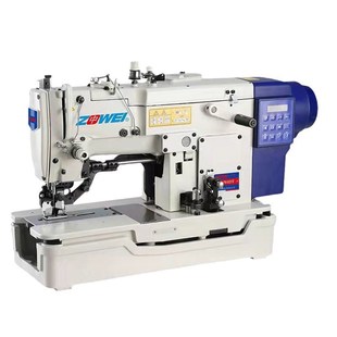 中伟直驱平头锁眼机钮扣孔机打扣机Button machine锁眼设备 hole