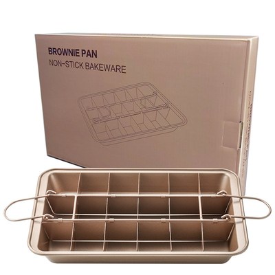 不粘布朗尼蛋糕烤盘不粘烤盘烘焙模具 固底蛋糕模具Brownies Pan