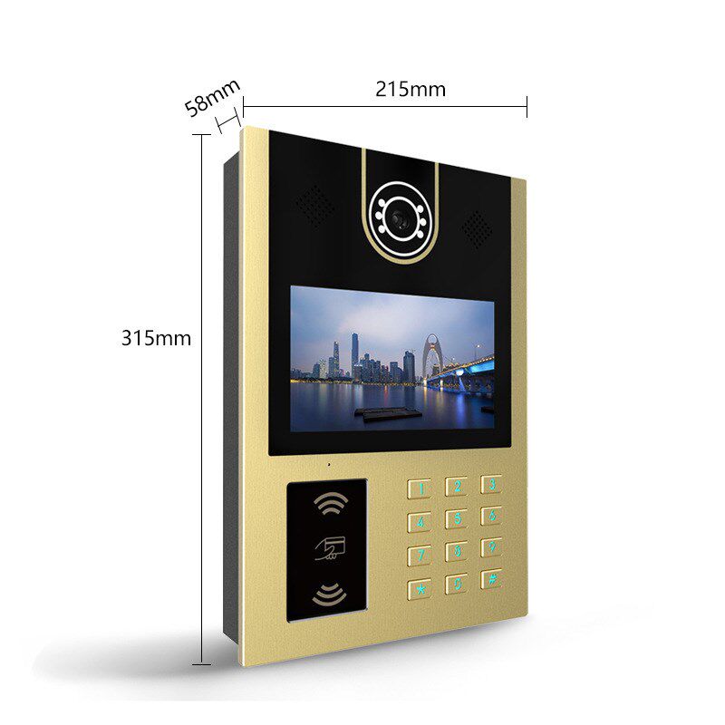 楼宇可视对讲门禁系统人脸门铃装饰小区单元门主机配件别墅套装