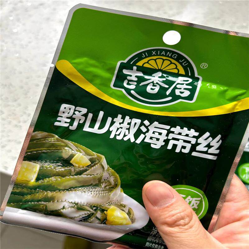 新货吉香居海带丝52g香辣