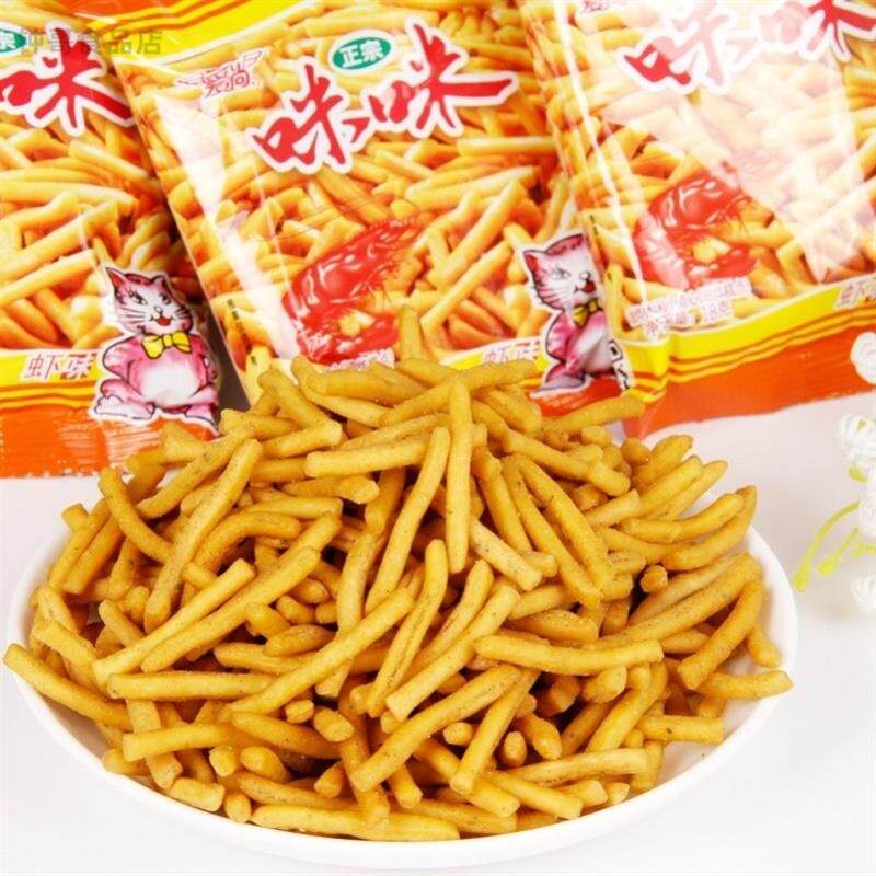 新货味咪虾条90后怀旧零食小卖部混合8090散装80.90校园九零老式