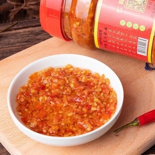 热卖江西赣州寻乌特产 羊角园七婶小米辣椒酱750克下饭菜朝天椒手