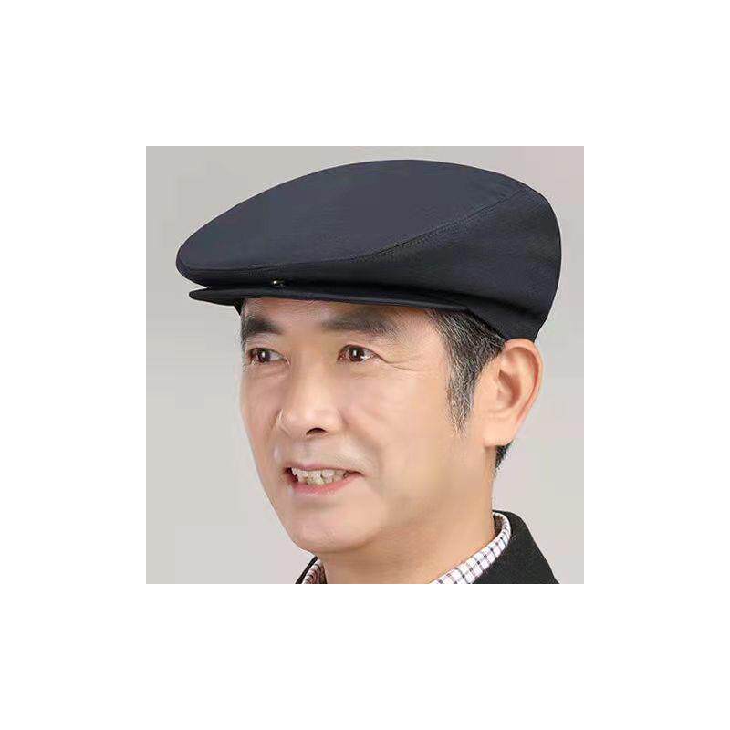 新货春秋天老人帽子男老式