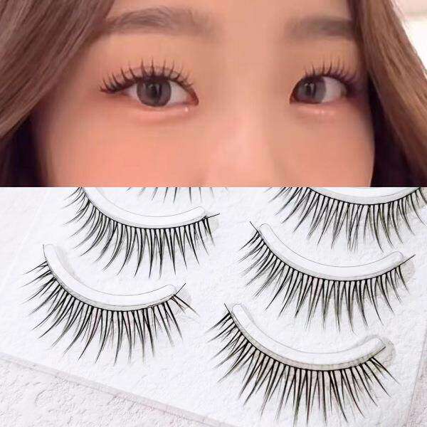 兔奶奶假睫毛PY19韩国女团睫空气感超细黑梗仙子毛根根分明自然漫
