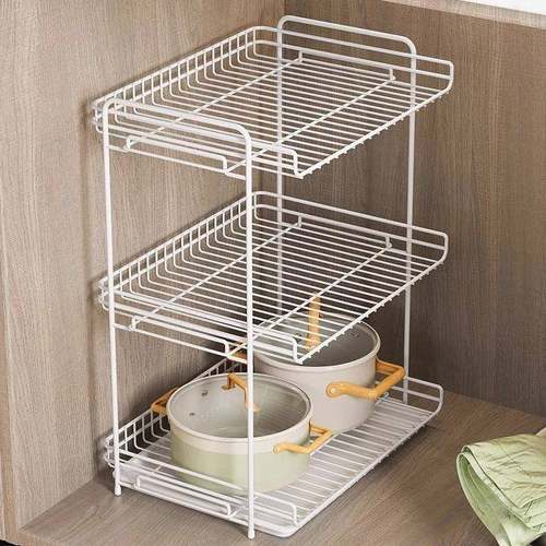 厨房置物架桌上收纳架子家用神器桌面多层橱柜分层隔板碗盘放置架