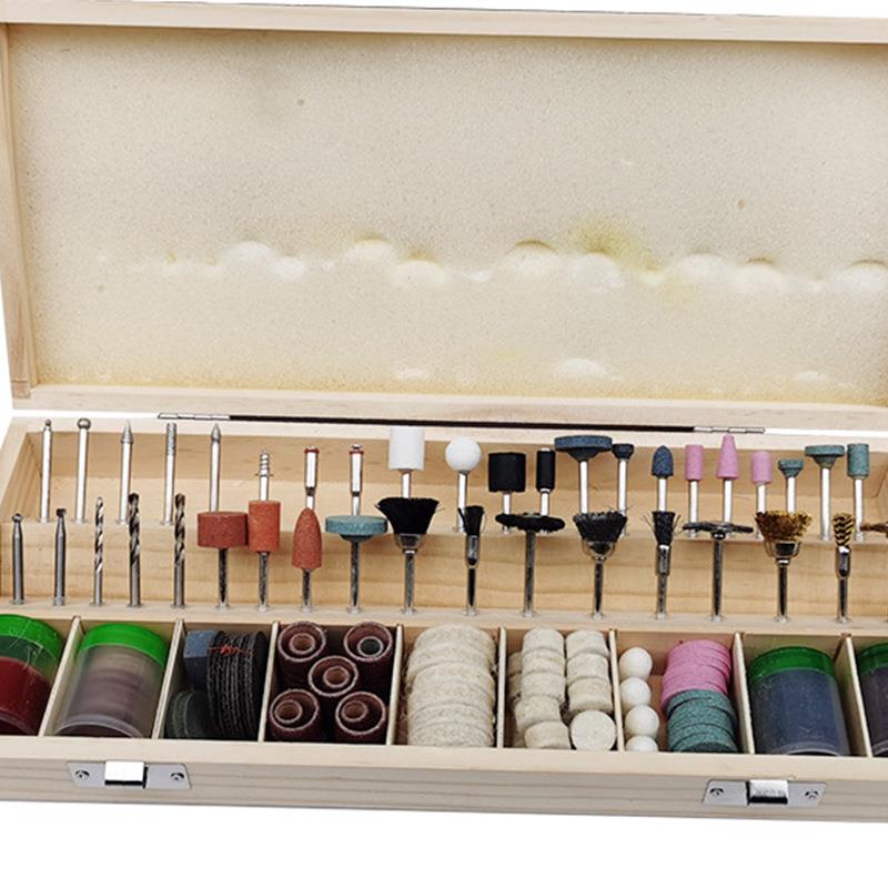 电磨套装TYM228PC木盒打磨头套装雕刻抛光切割吊磨机组套配件