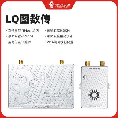 2.4G图传数传模块LQ无人机星型Mesh组网3公里SUBS遥控网口低延迟