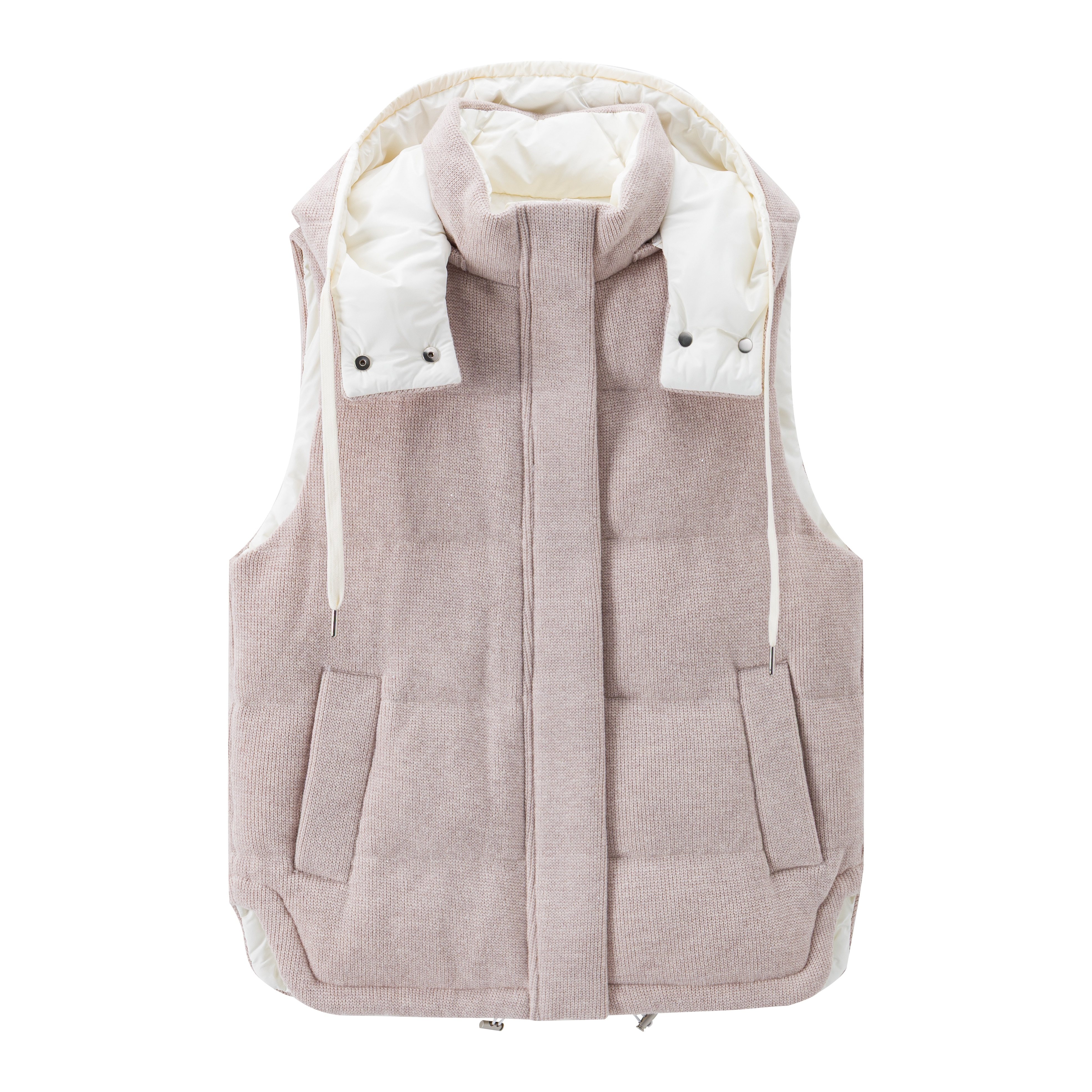 【钱老板专属】美丽诺羊毛细闪珠片米色白鹅绒马甲M3WV312,女装/女士精品,羽绒服,淘宝优惠券,粉丝福利购,淘宝优惠卷