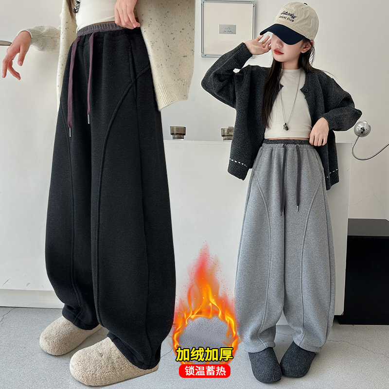 【送运费险】加绒加厚运动卫裤