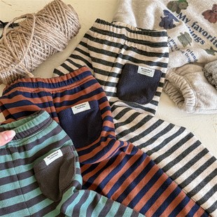 女童冬款加绒加厚内搭裤幼儿长裤儿童裤子2024秋冬装新款童装