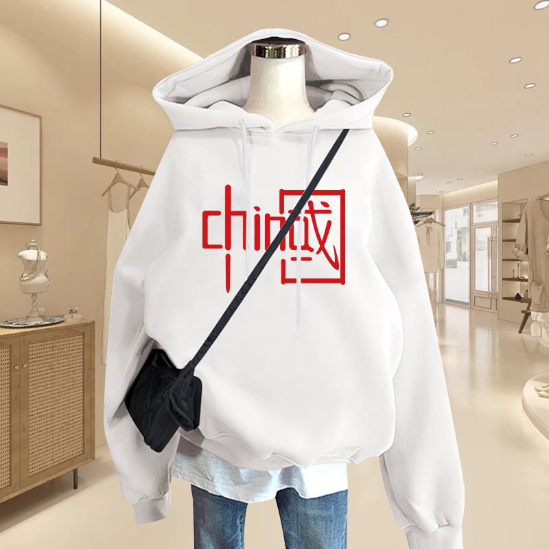 哺乳卫衣加绒加厚秋冬外出辣妈款时尚中长版中国风上衣哺乳期衣服