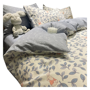 纯棉被套单件150x200全棉100床单学生宿舍被单人儿童被罩200x230