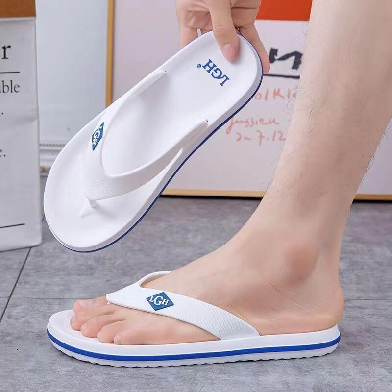 夹板拖鞋人字拖男士防滑耐磨防臭外穿凉鞋夏季海边沙滩潮个性凉拖