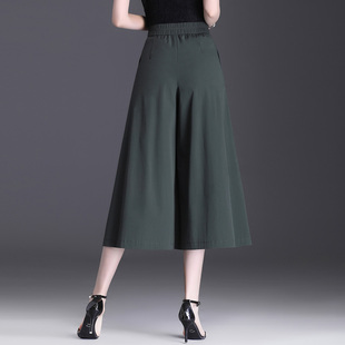 大脚宽腿裤 子裙裤 宽松女裤 薄款 甩裤 八分阔腿裤 爆款 夏季 女2025新款
