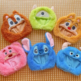 【现货】20厘米无属性棉花L娃娃可爱毛绒绒帽子