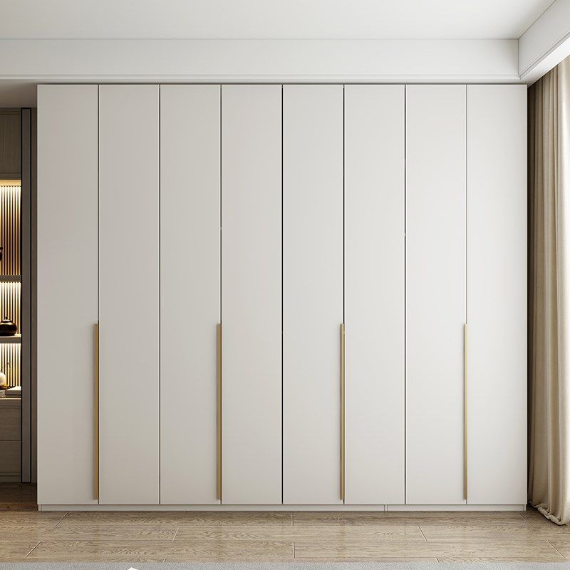 衣柜现代简约家用卧室白色女生柜子实木质四六一门到顶整体大衣橱,住宅家具,独立衣柜,淘宝优惠券,粉丝福利购,淘宝优惠卷