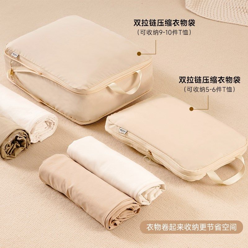 旅行收纳袋套装可压缩分装衣物大容量旅游便携整理袋出行收纳包,收纳整理,衣物收纳袋,淘宝优惠券,粉丝福利购,淘宝优惠卷