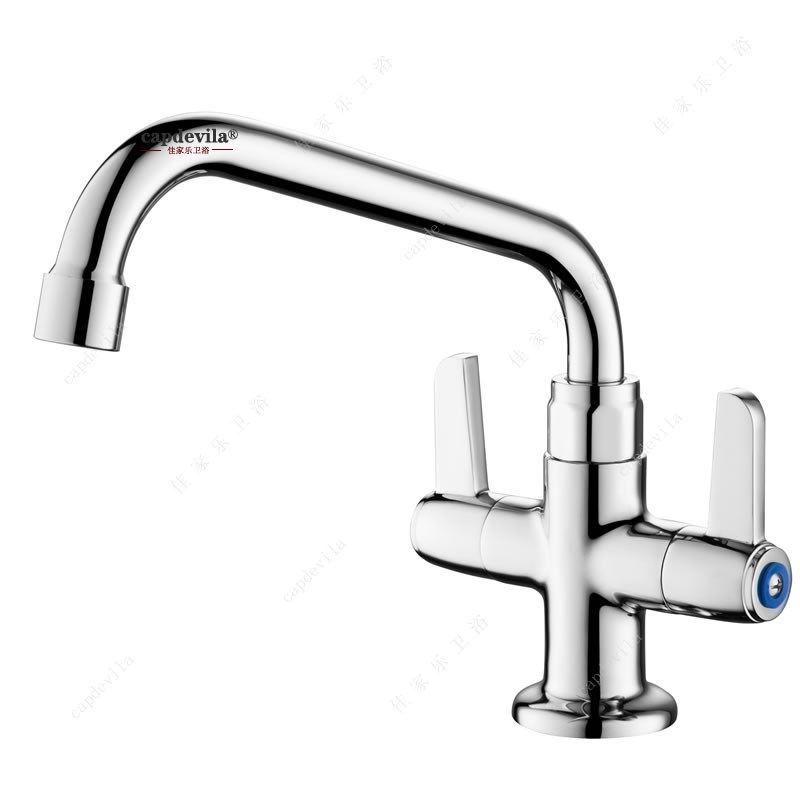 厨房全铜冷热摇摆龙头 可旋转星盘水龙头 酒店洗菜盆龙头,家装主材,厨房龙头,淘宝优惠券,粉丝福利购,淘宝优惠卷