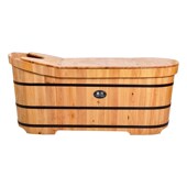 香柏木泡澡木桶大全身沐浴桶洗澡桶汗蒸木桶加厚实木泡澡盆