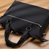 康百文件包帆布男士 办公商务牛津布资料袋女大容量律师公文包