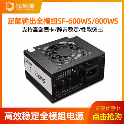 SFX电源全模组额定600W/750W稳定静音宽幅温控台式主.机电脑电源