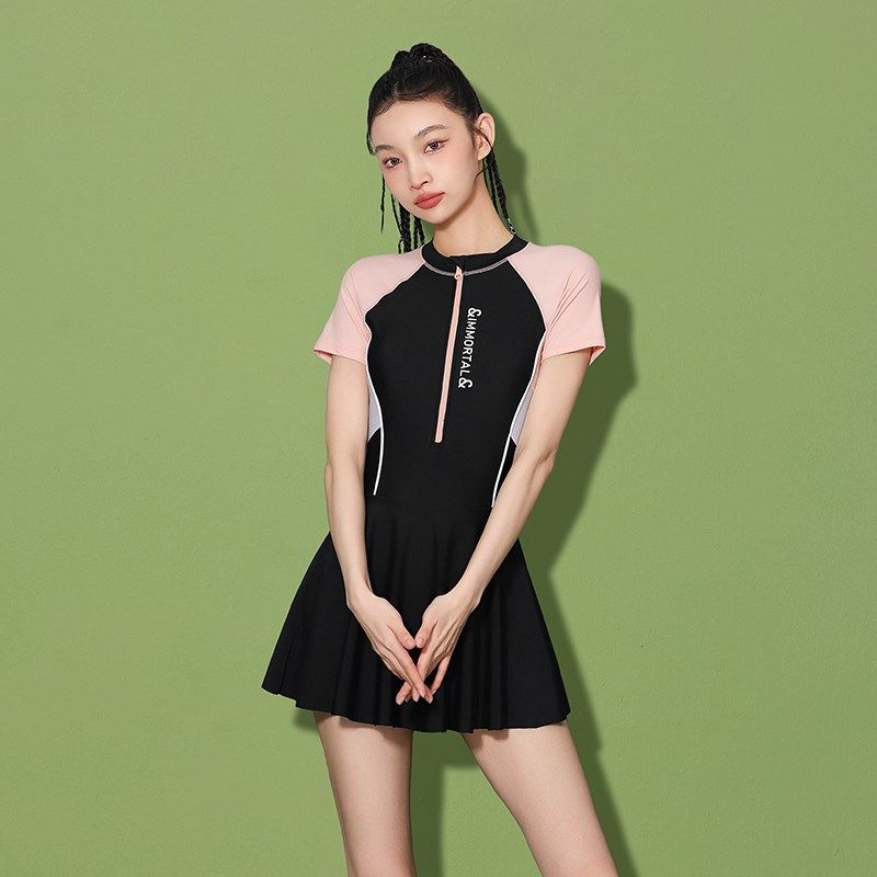 连体泳衣b女2024新款爆款保守显瘦遮肚裙式平角游泳馆运动泳装,运动/瑜伽/健身/球迷用品,连体泳衣,淘宝优惠券,粉丝福利购,淘宝优惠卷