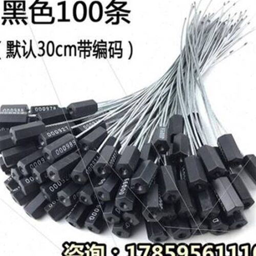 厂促厂促性钢丝封条物流锁签w扎带防盗封铅锁扣N油罐车封签钢丝品