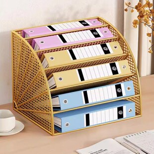 风琴文件夹多层资料档案收纳盒办公文D具盒铁艺置物架A3A4收纳架