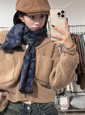 围巾女2025新款保暖高级感百搭韩版休闲秋冬围脖送礼加大加厚围脖