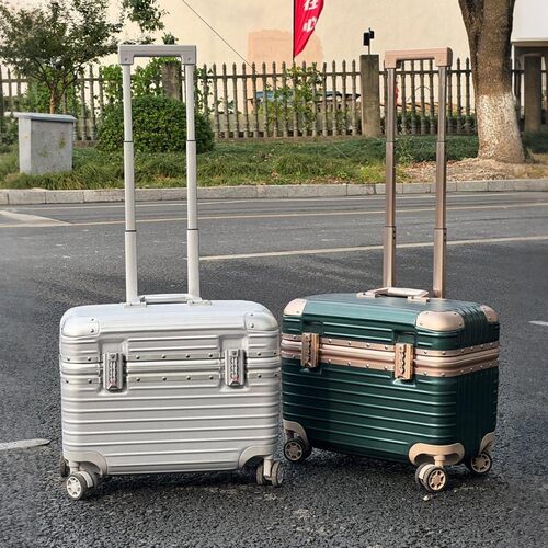 上翻盖PC铝框摄影旅行箱18寸男