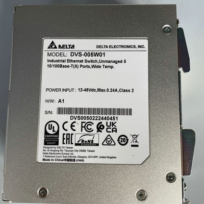 台达DVS-005W01全新原装工业交换机现货供应DVS系列工控系统