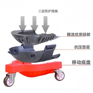 多功能滑轮护膝跪垫 万向轮护膝车Work Knee Pads膝盖保护器