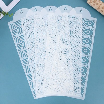 Fondant Cake Mesho Stamps Stencils Embossing for Decorating