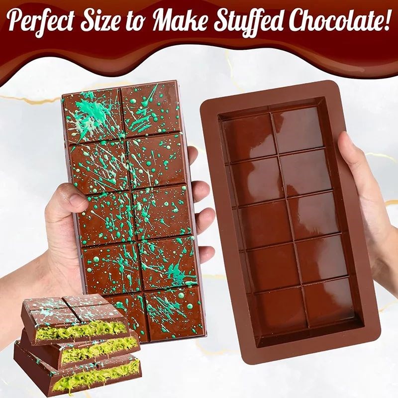 Chocolate Bar Molds Silicvone Bars Break Apart Wax Melt Moul