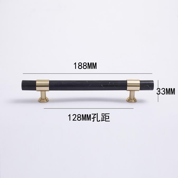 不止法式水晶大理石拉手橱柜衣柜门轻奢高档家具黄铜抽屉把手简约