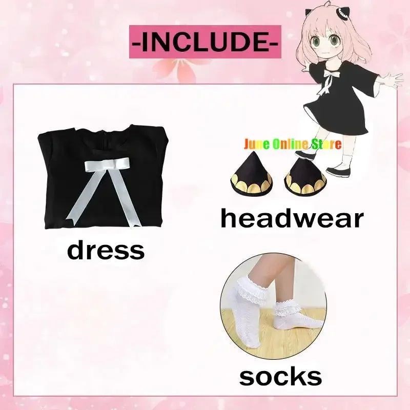 Anime SPY Cosplay Anya Forger CosIplay Costume Doll Wig