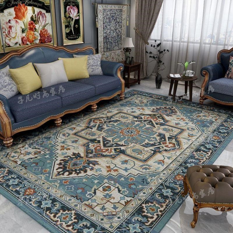 Turkish Persian ethnic style carpet printinNg living door ma