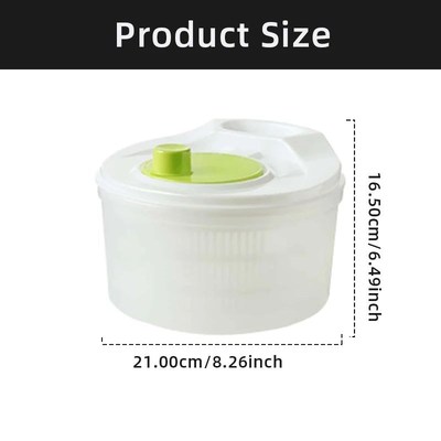 Salad Spinner Lettuce Greexns Washer Dryer Drainer Crisper S