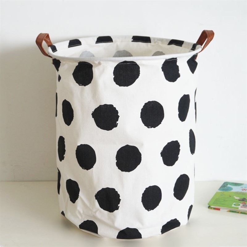 Nordic household laundry basket toy storagPe bucket hamper