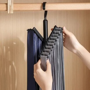 Storage Organize Rotatable Tie Necktwie Wardrobe Hanger Rack