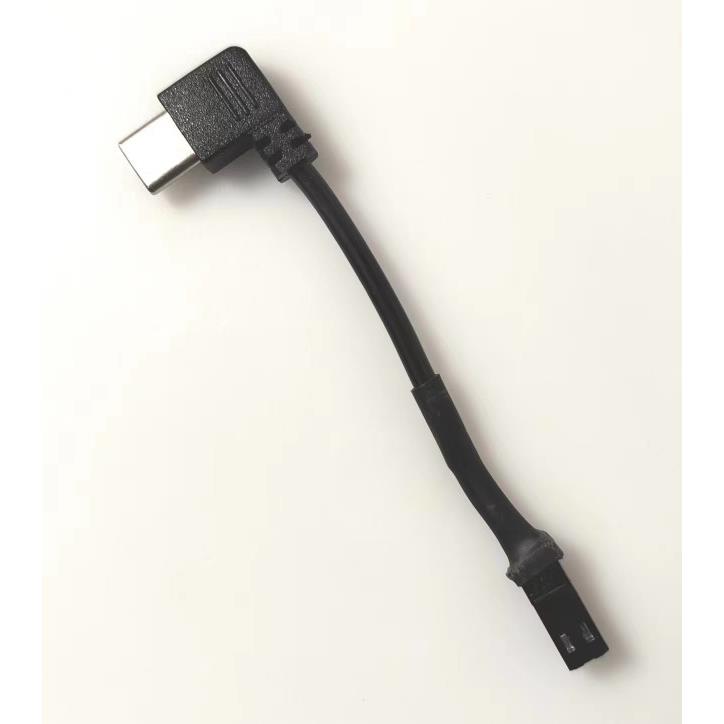 骑手电动车充电端子JST TYPE-C侧弯头充电插头PVC长度85mm